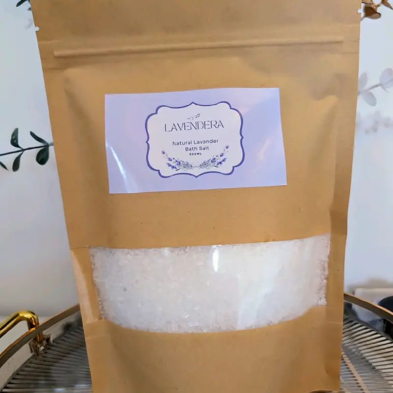 Lavender Natural Bath Salt Aromatherapy Base Mineral Bath Soak Epsom Salt Coarse Sea Salt Essential Oils Body Care Scent 2
