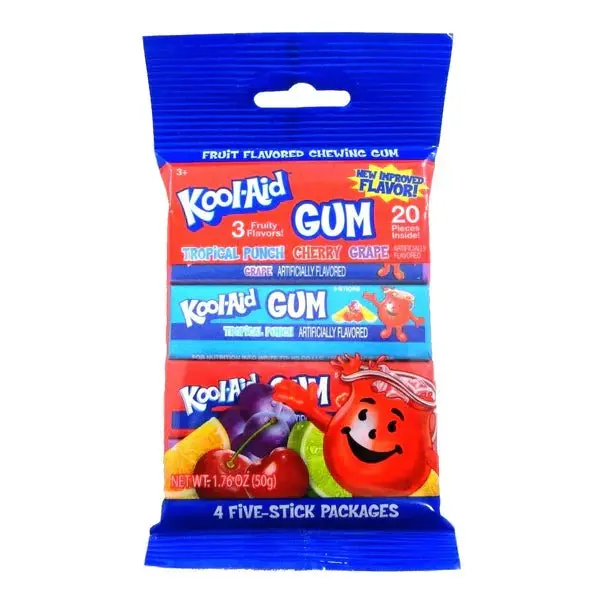 Kool-Aid Gum 4 Five Stick Packages 0