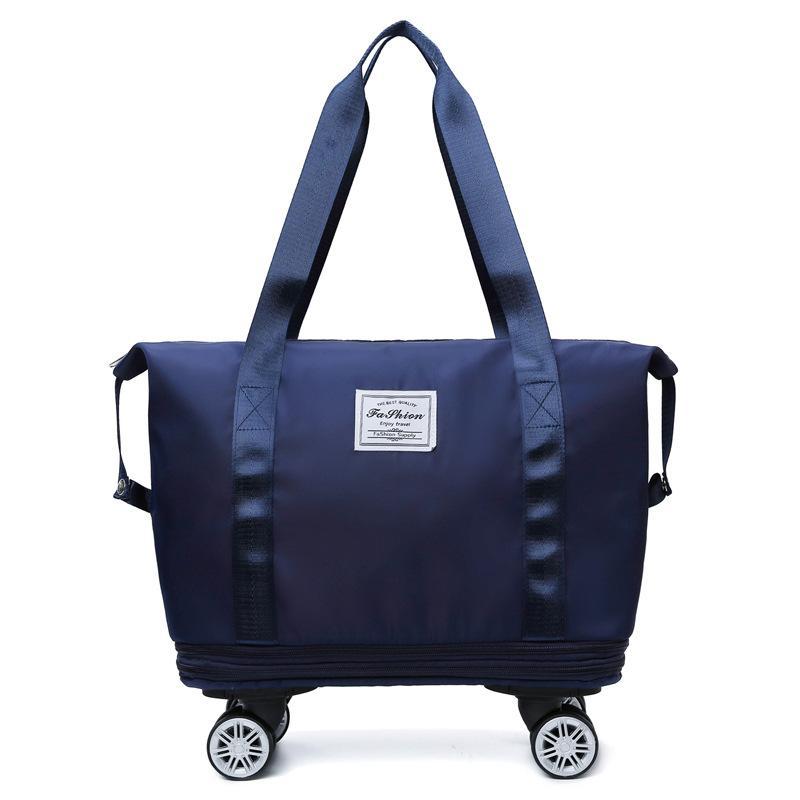 [Delivered within 3-4 days] New wheeled travel bag storage large capacity dry and wet separation extended double-layer luggage handbag extra large maternity bag gym work 5