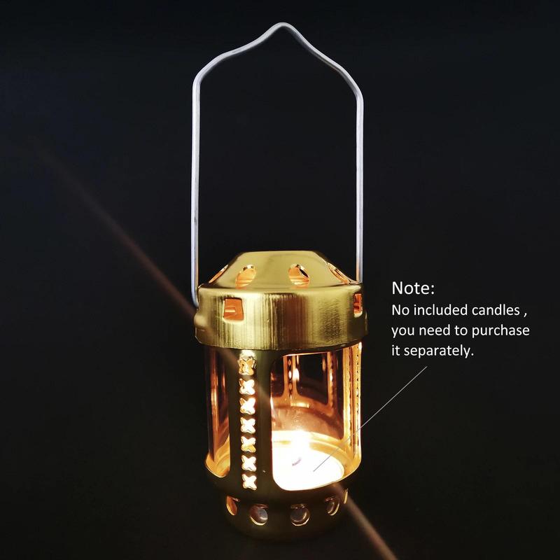 Product Introduction of Candle Lantern Mini Bright Aluminium Alloy Brass Night Fishing Hanging Candle Lamp Outdoor Camping Angling Candle Lamp 12