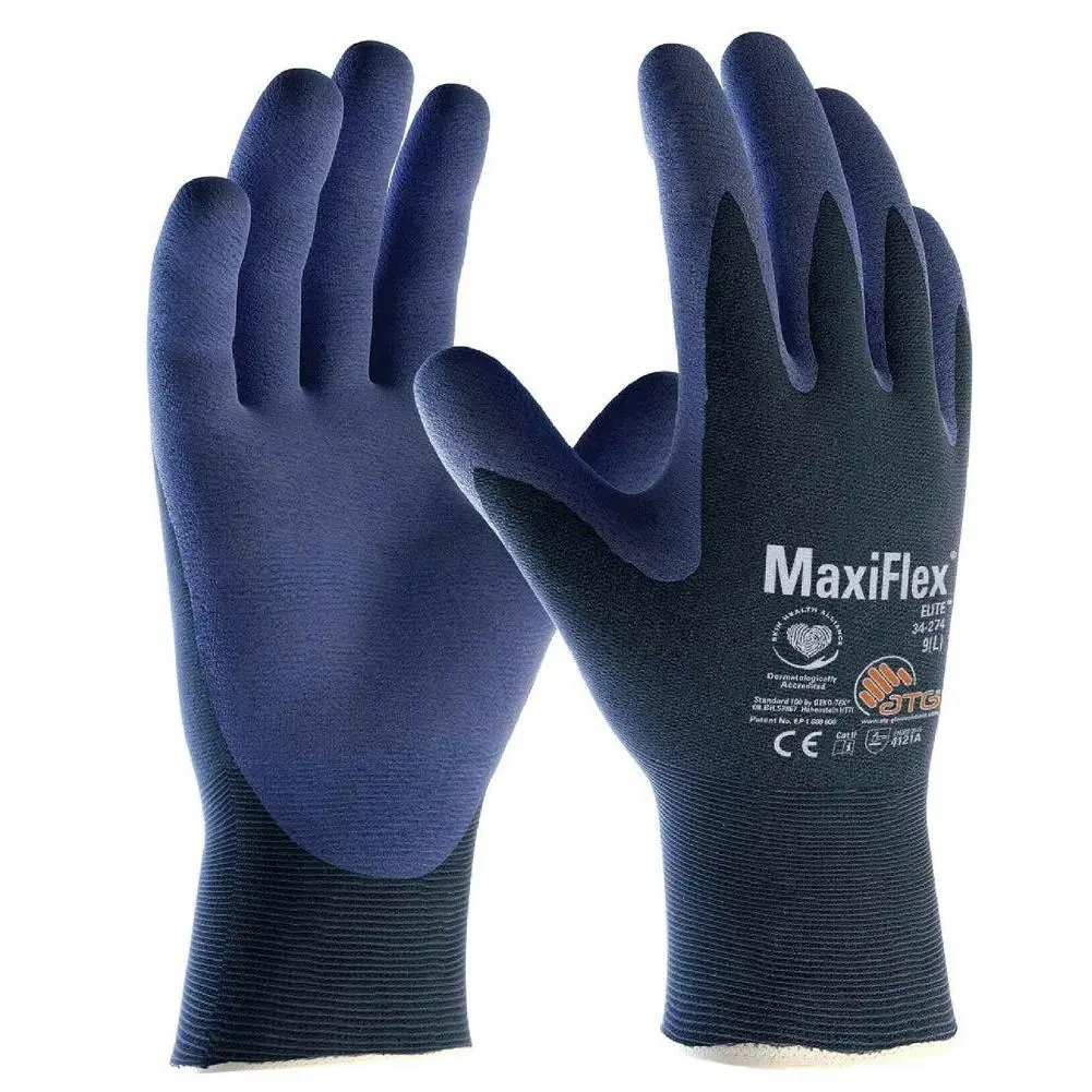 ATG MaxiFlex Elite Gloves Nitrile Foam Work Glove 34-274