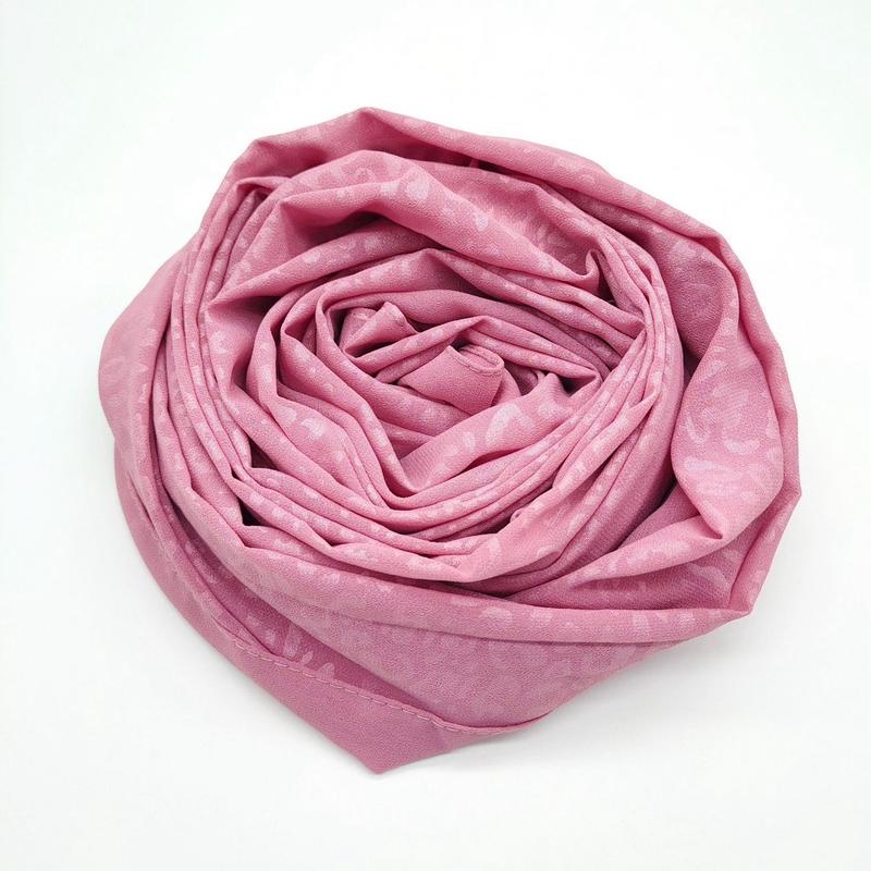 Leopard embossed chiffon scarf 1