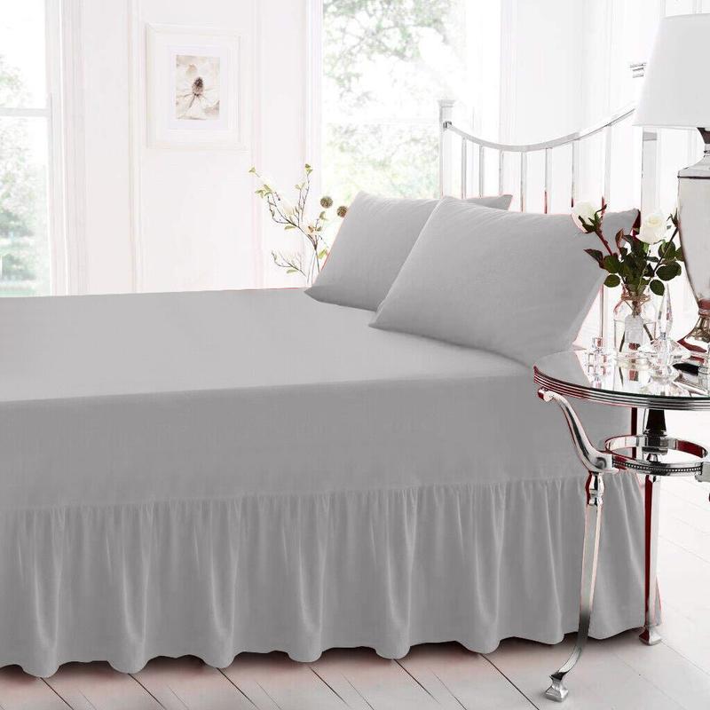 Extra Deep Fitted Valance Sheet Bed Sheets Single Double King Super King Size 2