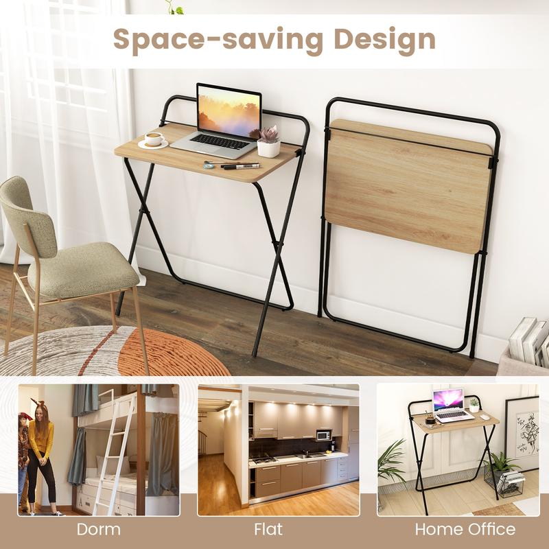 DORTALA Folding Computer Desk No-Assembly Simple PC Laptop Table 2