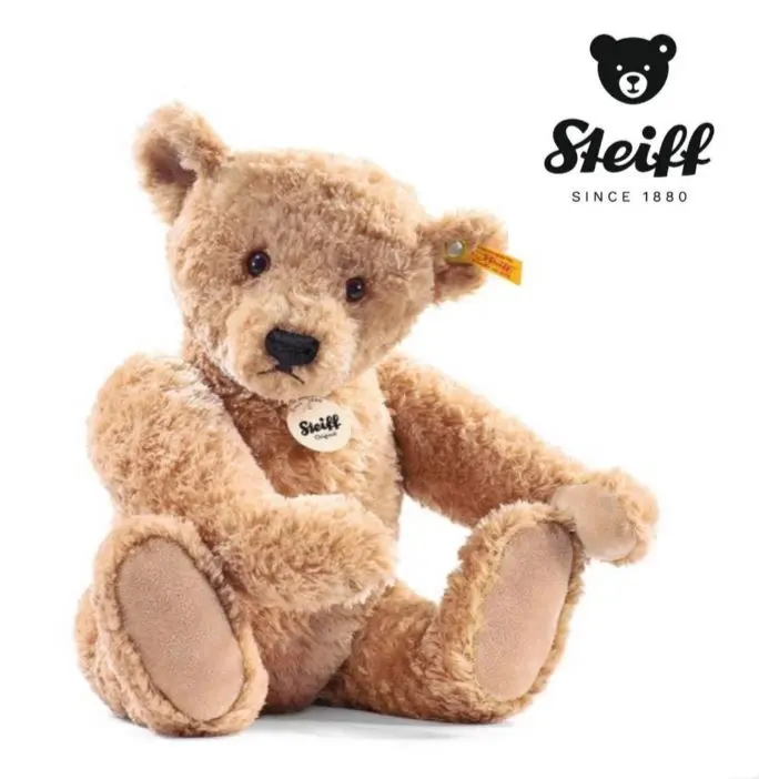 Steiff Elmar Golden Brown Classic Teddy Bear - Super-Soft Material