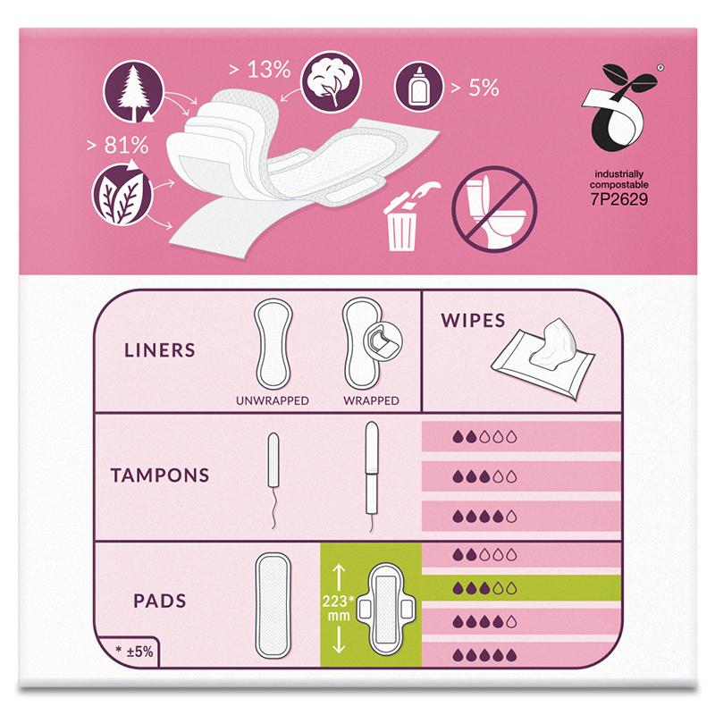 Natracare Ultra Extra Pads Regular with Wings - Comfortable Plant-Based Pads with Extra Cushion Layer 2