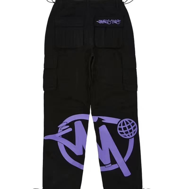 Product Introduction of Vintage Y2k Hip Hop Baggy Street Casual Summer Straight Leg Multi-Pocket Printed Cargo Pants Menswear Trouser 2
