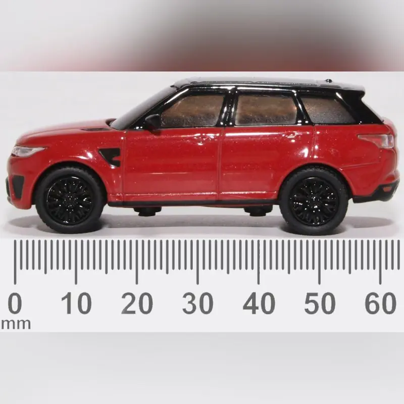 Oxford Diecast Range Rover Sport SVR Firenze Red 1/76 Scale 2