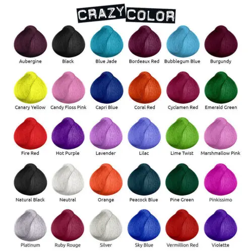 Crazy Color Semi Permanent Hair Color Cream Hair Dye Haircare 3