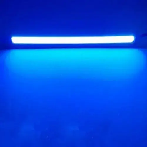 2PCS 12V LED Car Interior Strip Lights Bar Lamp Car Van Caravan Boat Blue 17CM 1