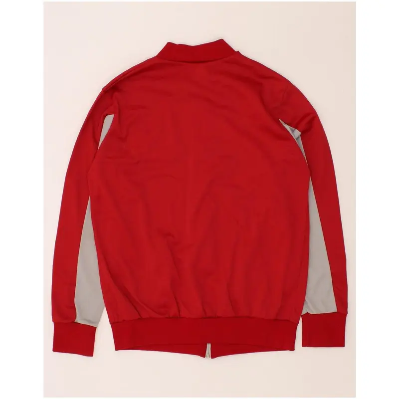 Pre-Owned Vintage PUMA Mens Tracksuit Top Jacket Medium Red Colourblock Polyester 2