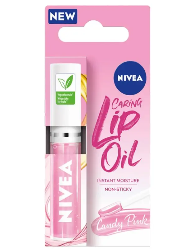 Nivea Lip Balm, Lip Oil Candy Pink 5.5 ml Skincare Comfort 0