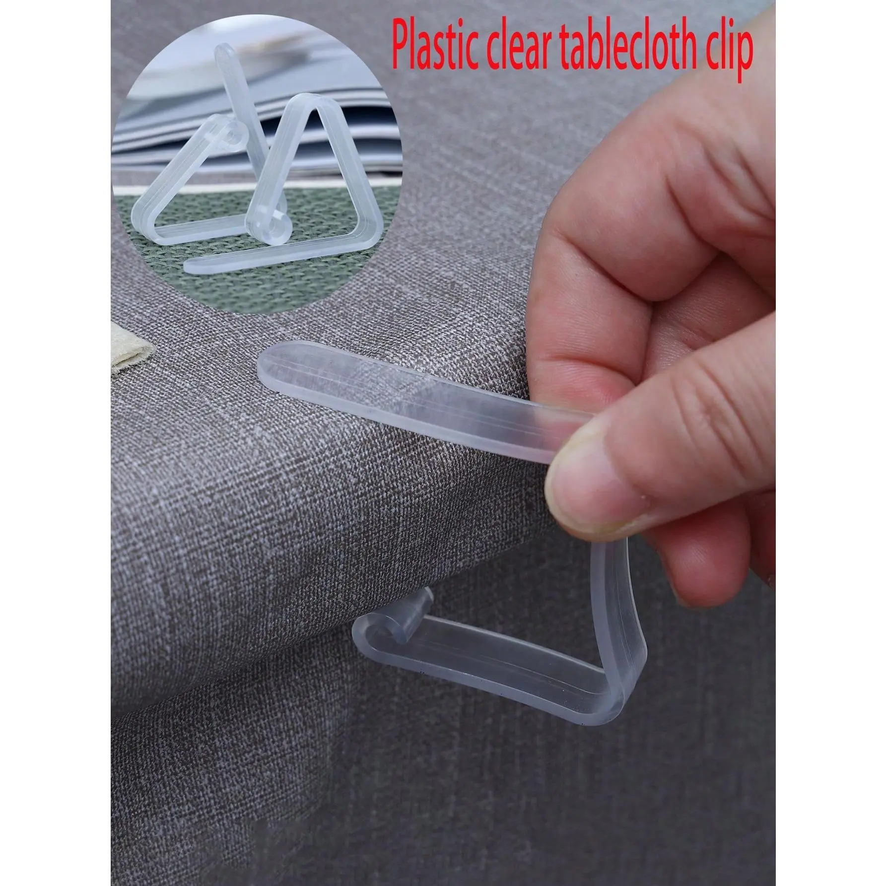 8/10/16/24/32/48pcs Plastic Transparent Tablecloth Clip Tablecloth Non-Slip Clip Suitable For Wedding Party Family Gold Dot Tablecloth Fixed Clip Party Tablecloth Suitable For Wedding Birthday Outdoor Party