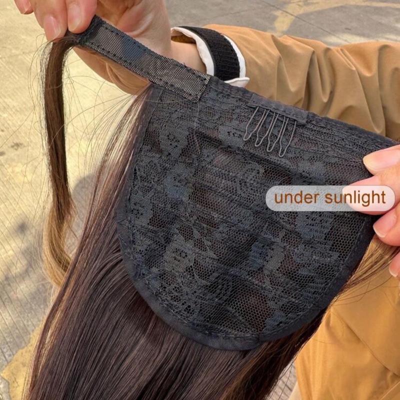 Clip on Ponytail - 24 inches | easy to use | available in multiple lengths blonde blonde 3