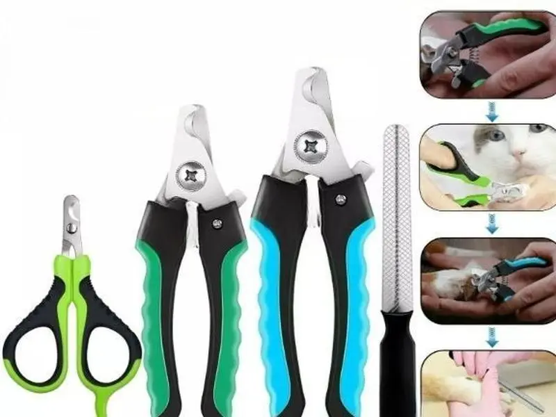 Claw Grooming Pet Nail Clippers Dog Cat Rabbit Animal Trimmer Nail Cutter Kit 0