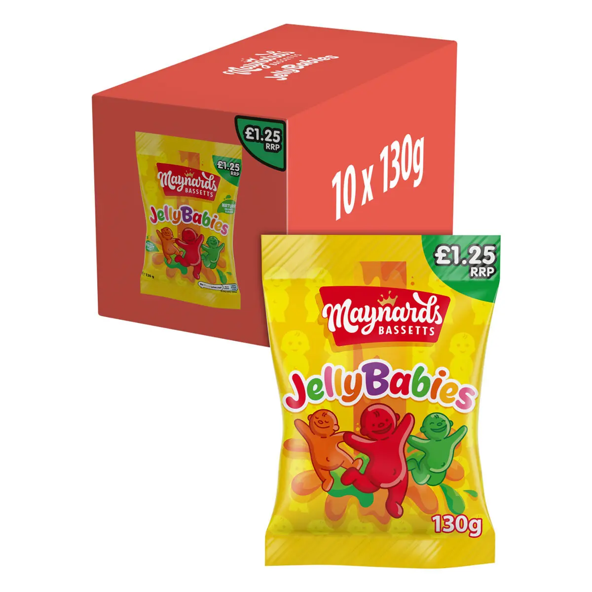 Maynards Jelly Babies, PMP £1.25 (130g) Pack of 5 or 10