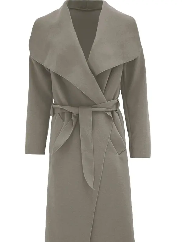 Womens Long Waterfall Italian Duster Coat  Belted Trench Jacket Winter Cardigan Size 8-22. Fit Womenswear Black Comfy Lightweight Long Sleeves Party Tops celebrity style winter Ladies Underwear Lady Outerwear Comfort Longsleeves Minimalist 8