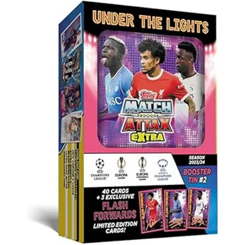 Match Attax Extra 2024 Flash Forwards Booster Tin with 3 Limited Edition Flash Forwards Cards 6