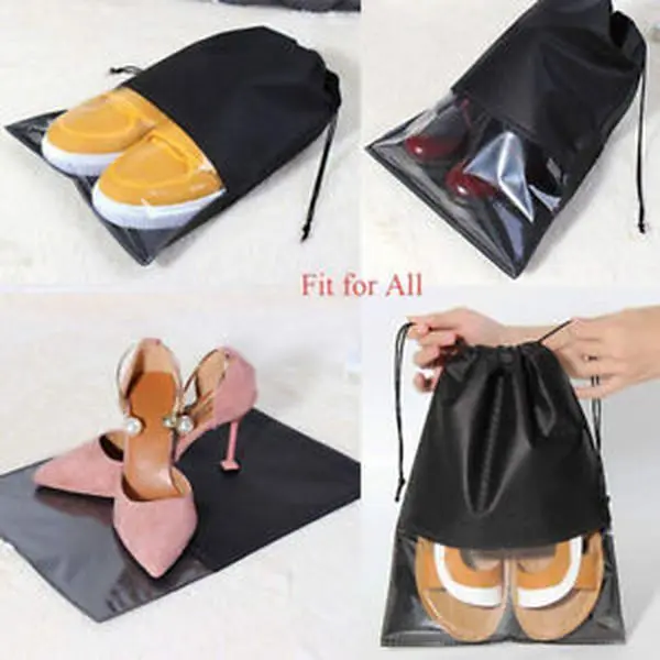 IMFAA Non-Woven Waterproof Travel Shoes Storage Bag/Pouch in Multi-Colour - Ideal for Travel, Business Trips, and Camping Needs