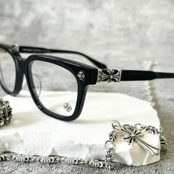 【SHARIFAN】    Blue Light Glasses for Men and Women with Cross Square Frame, Unisex Lightweight Anti-dust Eyeglasses, Christmas Gift Work Travel Daily Wear Summer Fall Streetstyle, Birthday Fast Shipping Back to School Suppliers Halloween Correction 2