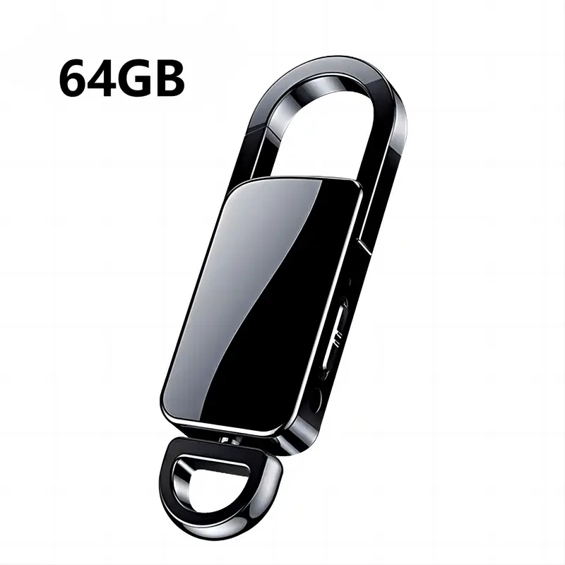 32GB Keychain Professional Recorder for Lectures, Classes, Meetings & Interviews - Perfect Gift Audio 4