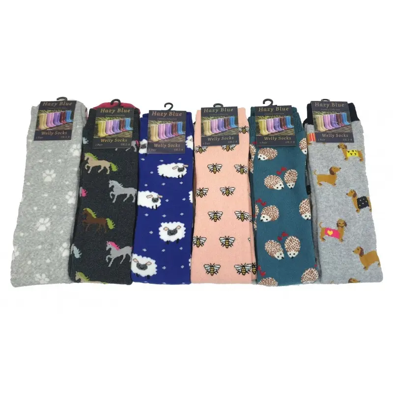 Hazy Blue Welly Socks (Sizes 3-8) 1