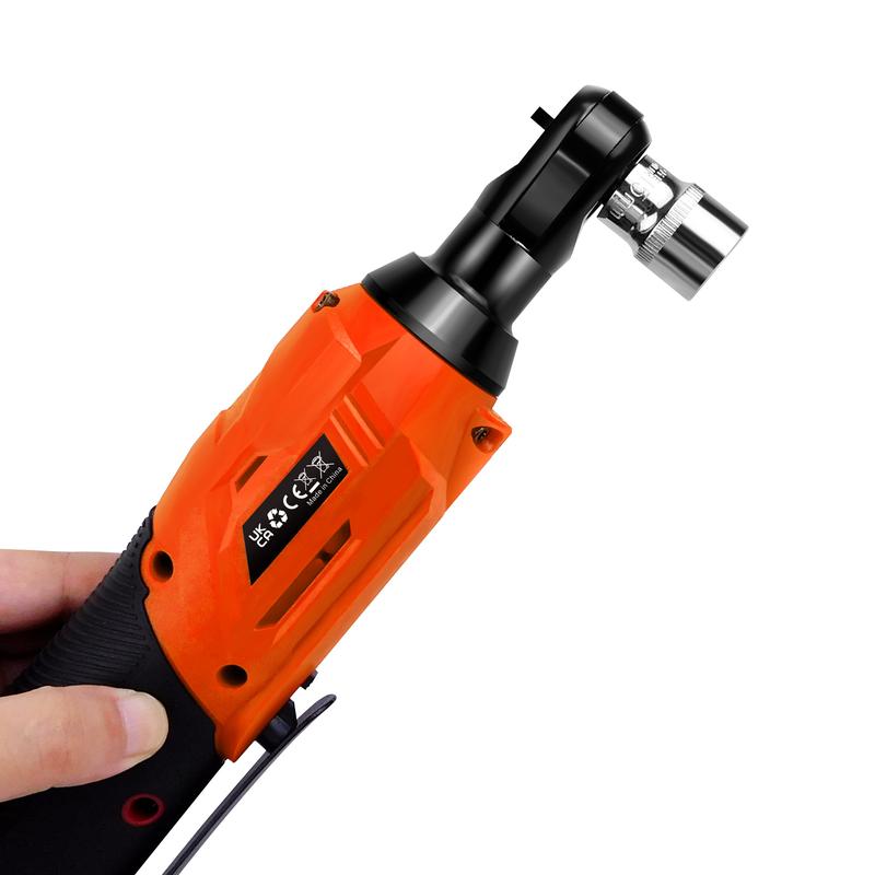 DayPlus 12V Cordless Ratchet Wrench 3/8" with 2pcs 1500mAH Batteries and Charger, 7pcs Sockets 10mm, 11mm, 12mm, 13mm, 14mm, 15mm, 17mm, 40N.m Electric Ratchet Wrench 1