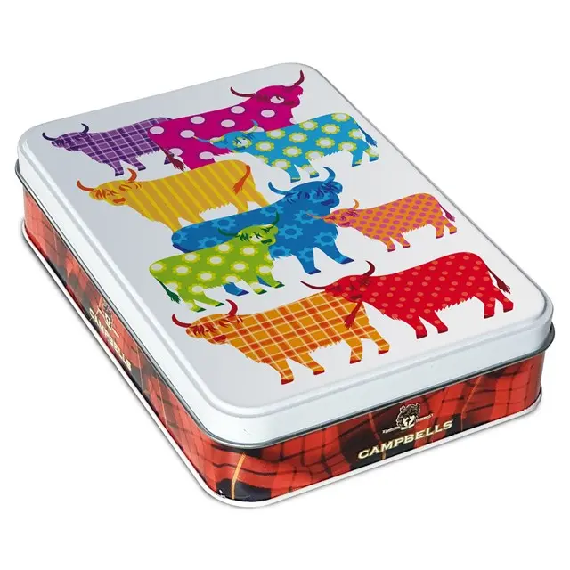 CAMPBELLS ALL BUTTER SHORTBREAD HIGHLAND COWS TIN 150g (12 Pack) 0