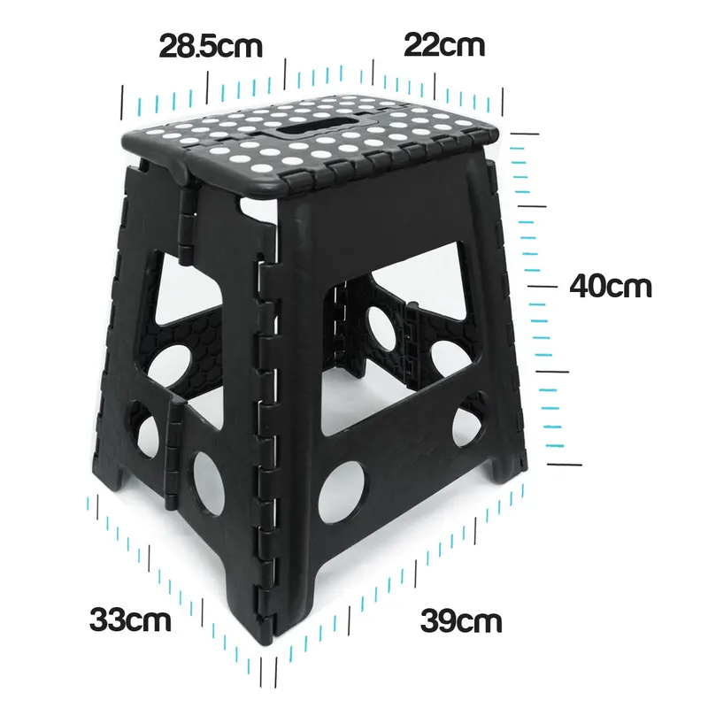 Large Folding Step Stool - Anti-Slip Surface, Carrying Handle, 100KG Weight Capacity - Ideal for Home, Garden or Painting 3