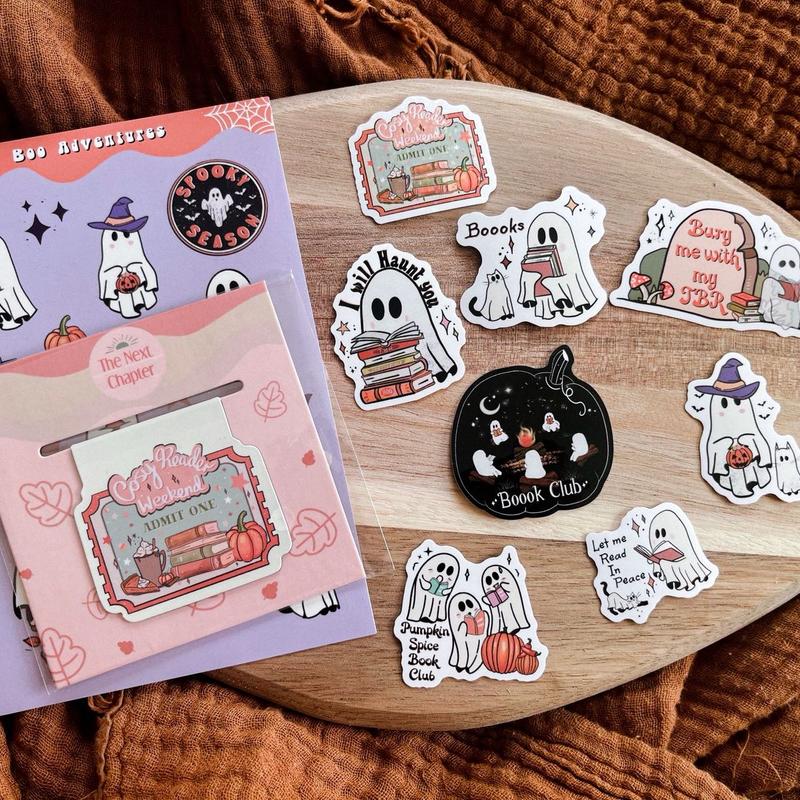 Spooky ghosts sticker bundle for kindles and journaling 7