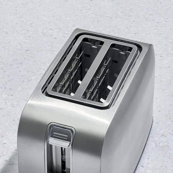 Pifco 2 Slice Toaster - Stainless Steel, Household Kitchen Appliance