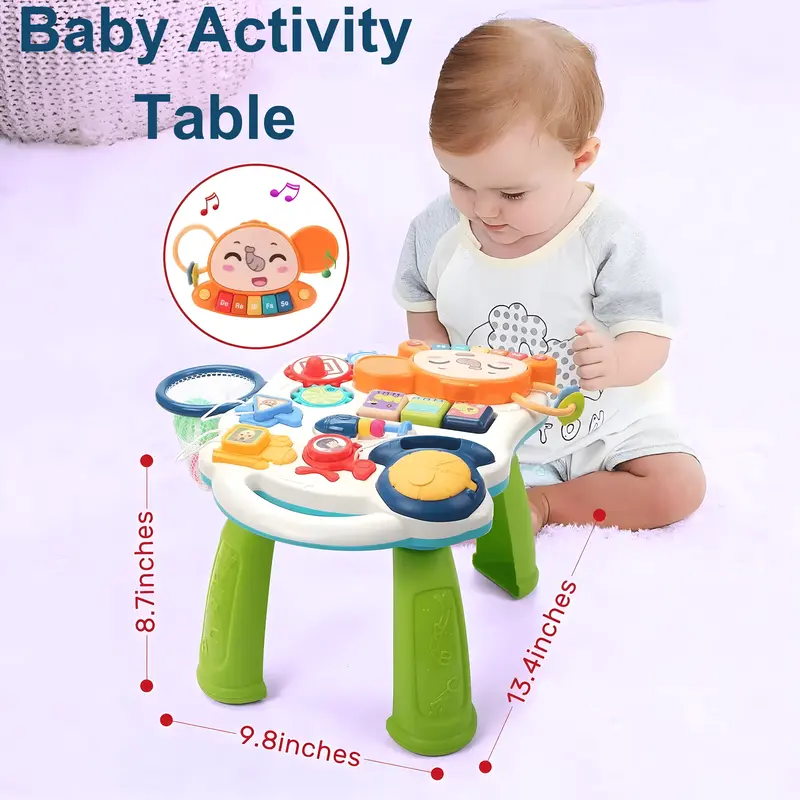 2-in-1 Baby walker and Baby interactive entertainment game table 4