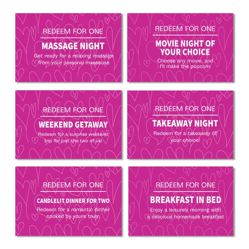 Romantic Gift For Girlfriend Couple Gift Fun Coupon Book 6