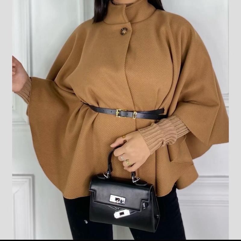 Belted Cape Coat | Women's Stylish Cape Jacket 2