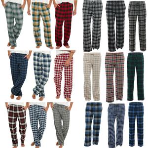 Mens Flannel Pyjama Check Lounge Wear Brushed Fleece Bottoms Soft Touch PJs Loungewear Big Size Plus Size S M L XL 2XL 3XL 4XL 5XL