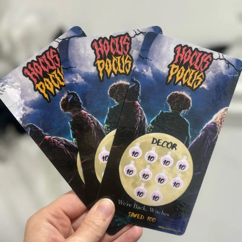 Hocus Pocus Halloween Bundle of 5 Laminated Reusable Saving Trackers for Budgeting and Planning 3
