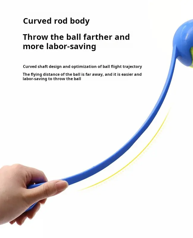 35 cm Plastic Dog Tennis Ball Chucker Launcher - Random Colour 4