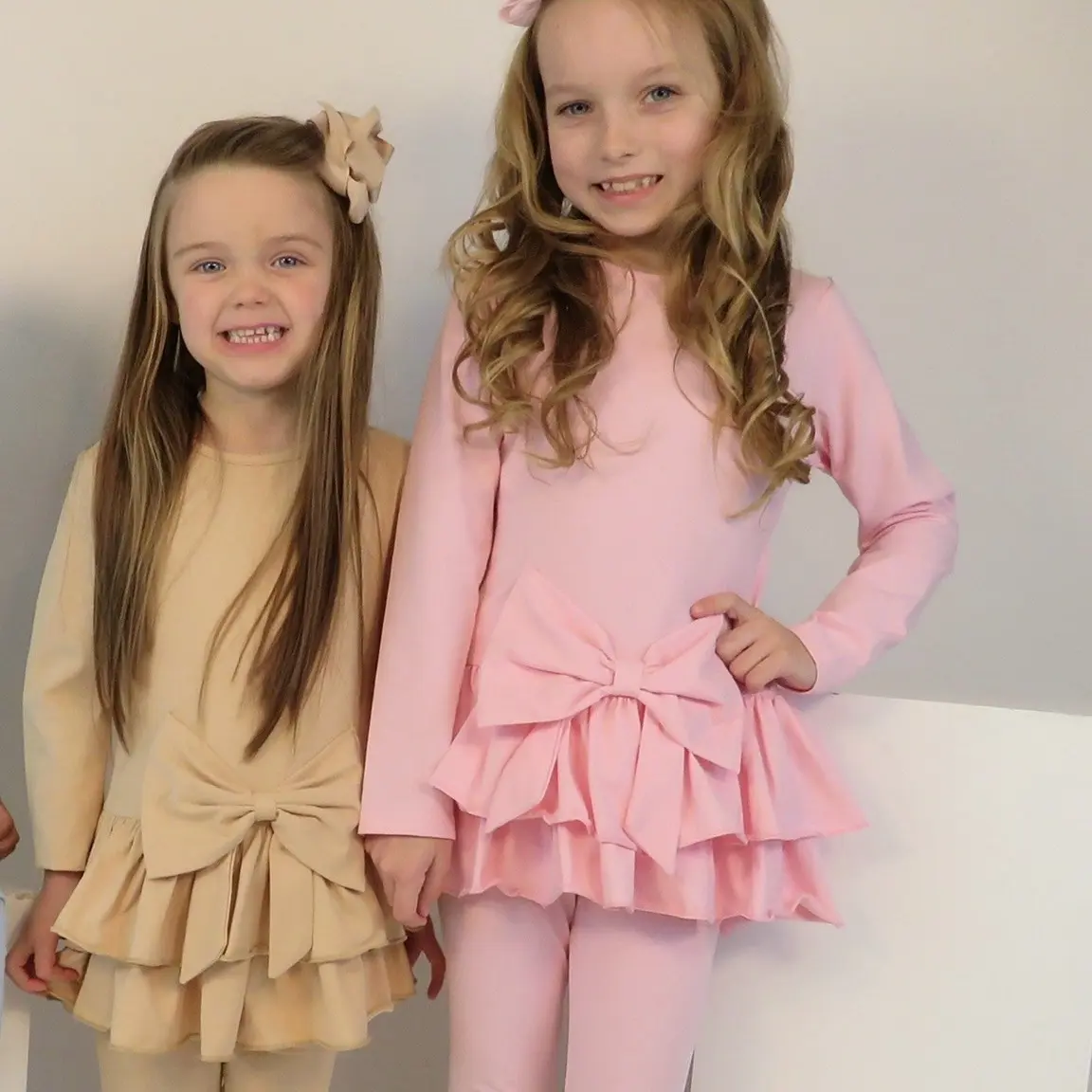 Hallie girls frilly bow tracksuit