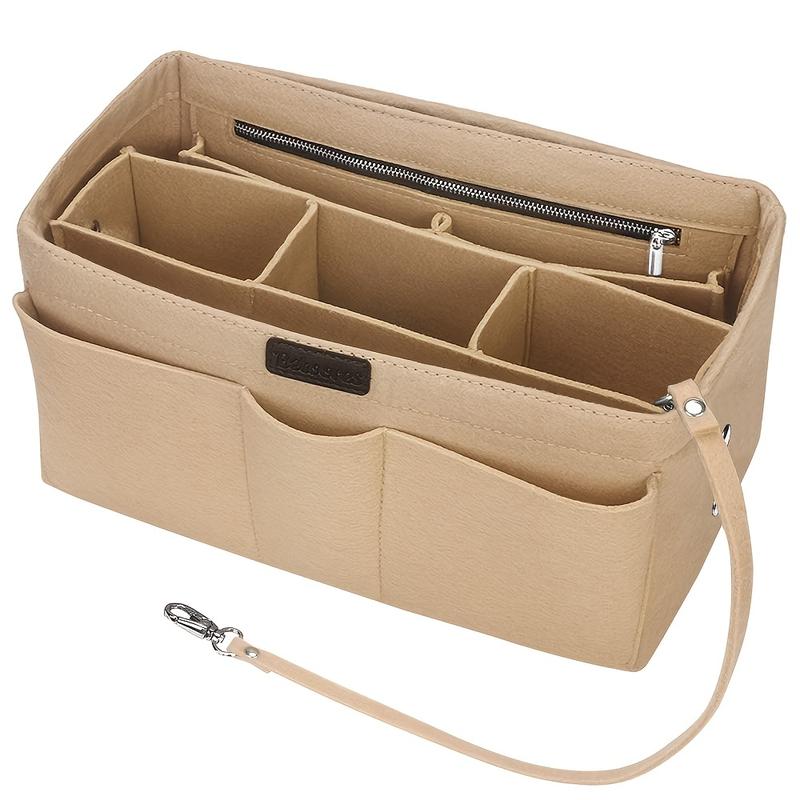 Product Introduction of Premium Foldable Felt Bag Organizer - Multi Pocket Insert for Effortless Storage - Portable Cosmetic Makeup Bag, Ideal for Handbags, Totes, and Purses - Durable, Stylish, and Space-Saving Solution 3