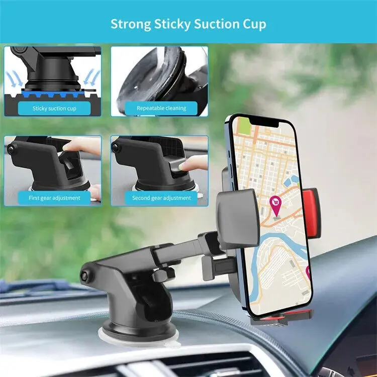 360 In Car Mobile Phone Holder Dashboard Suction Home Universal Mount Windscreen 3