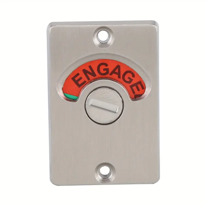 Door Lock Indicator, Toilet Bathroom Lock Vacant/ Engaged Latch, Indicating Occupied, DeadBolt Privacy Partition Door Lock Latch for Bathroom WC Public Restroom Toilet 7