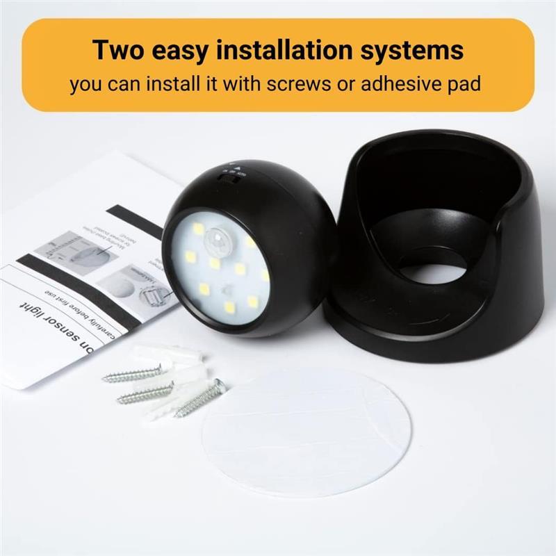 Proxinova LED Security Lights Motion Sensor PIR, Bright LED Floodlight 150 Lumens, Wireless Motion Sensor Lights Outdoor, Outdoor Lights Battery Powered, Battery Powered Outdoor Lights, 360° Rotation 2