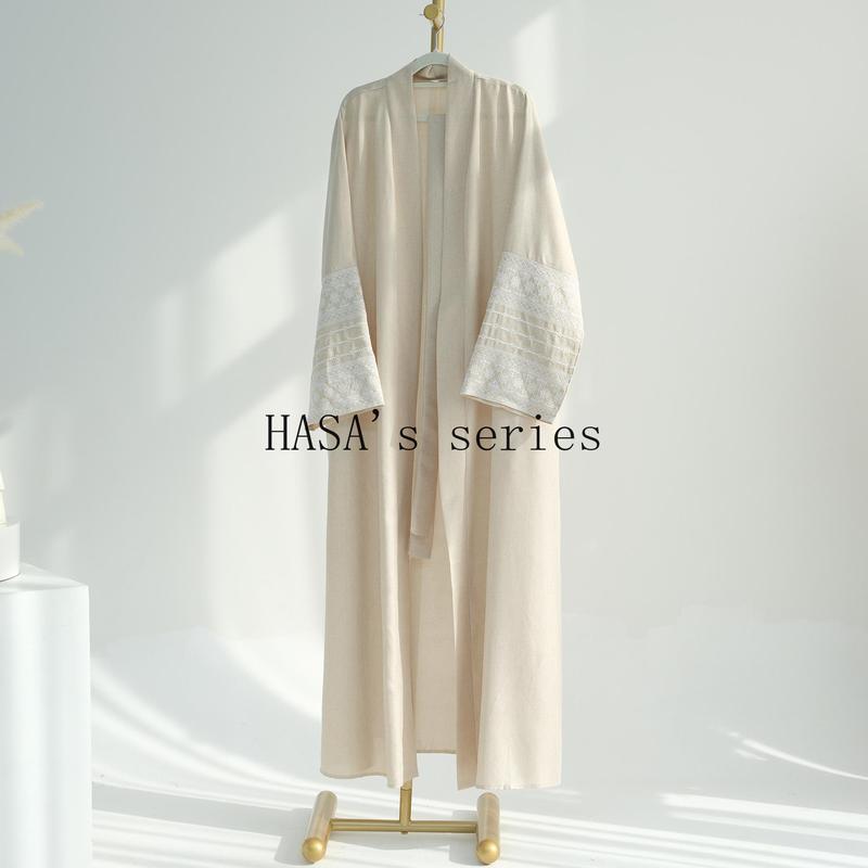 HASA's series  HS0994 Embroidered Elegant Cardigan Robe 3