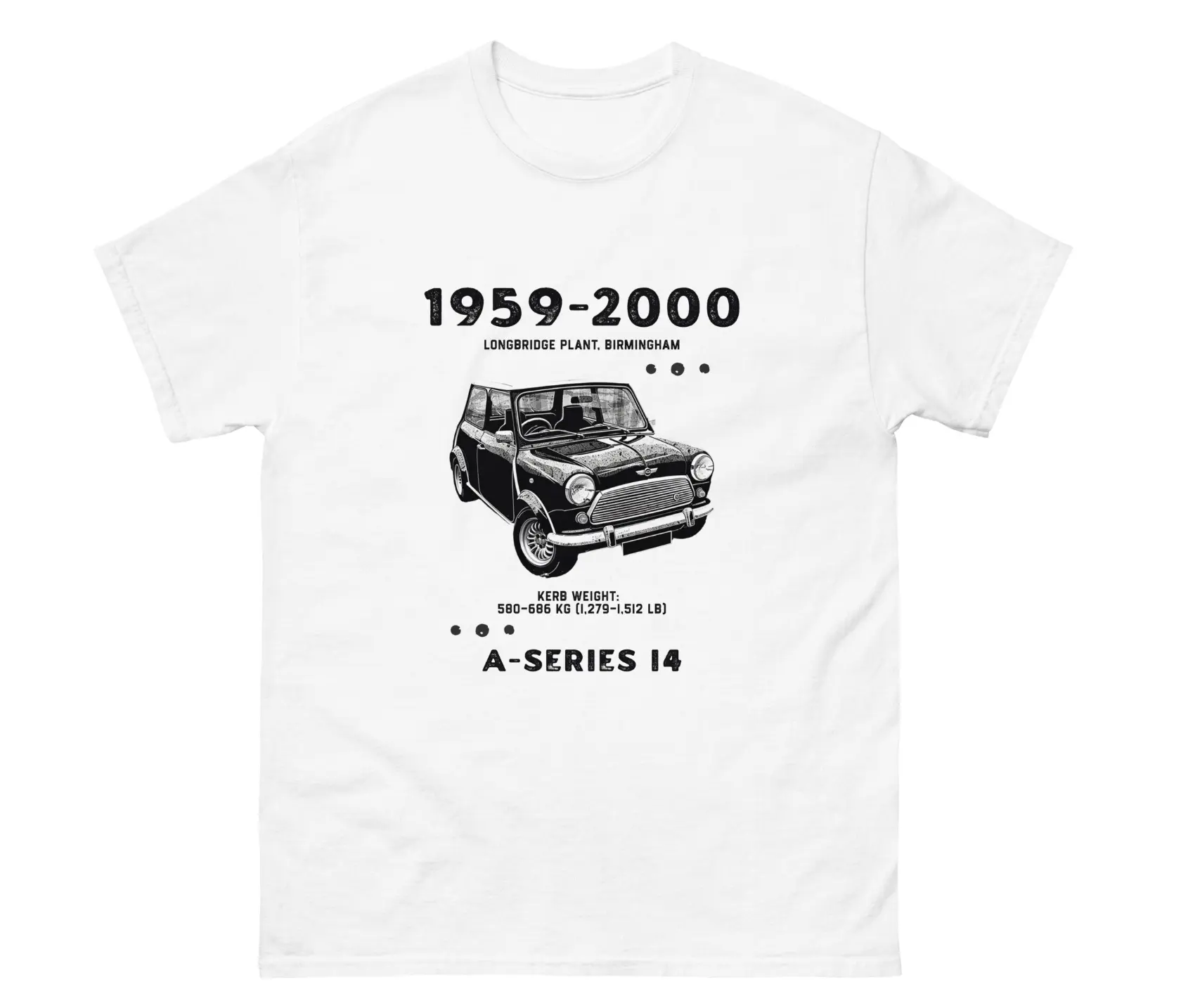Mini Cooper T-Shirt Classic British Mini Car Gift for Him Mens Clothing Apparel Mini Cooper Birthday Tee Menswear Streetwear