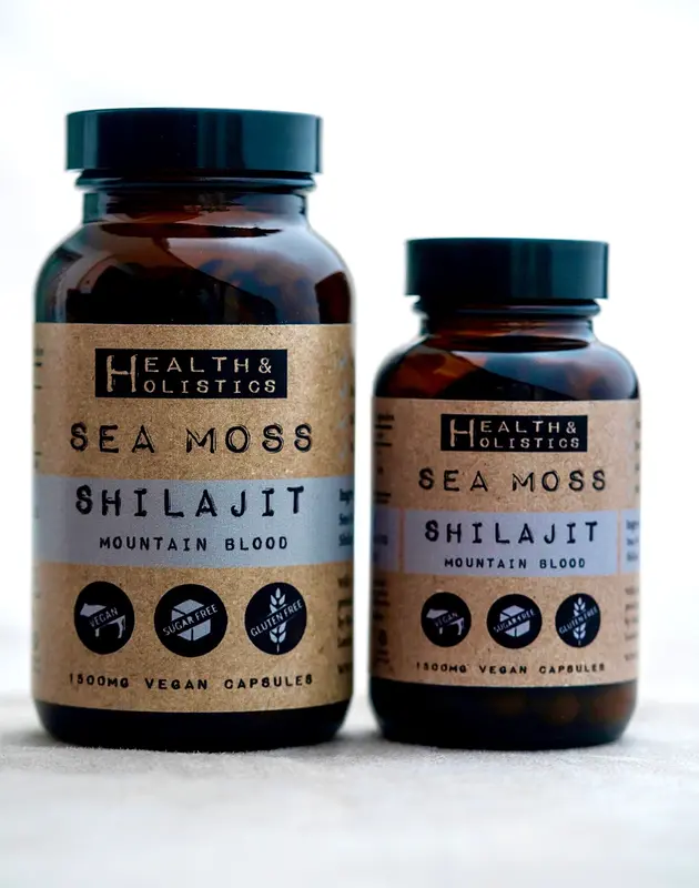 [Health & Holistics] Capsule: Purple/Sea Moss + Shilajit/Sea Moss + Ginger, Vegan Natural Organic Multi-vitamins Supplement, Healthcare Edible Health Body 4