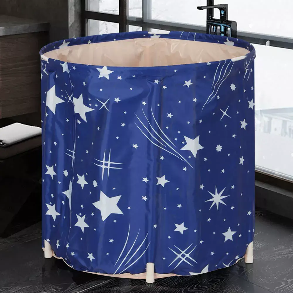 Foldable PVC Adult SPA Bath Bucket - Portable Bathtub Water Tub