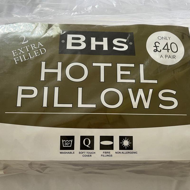 Best Quality Pillows Made In UK With Egyptian Cotton Comes In Twin Pack (Real Branded Pillows Not Fake Ones) Buy From Real Supplier With Best Quality 2
