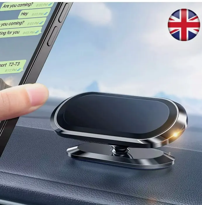 Universal Magnetic Car Holder Mount - 360° Rotating Tilting - for Smartphones and Cellphones sticky phone grip