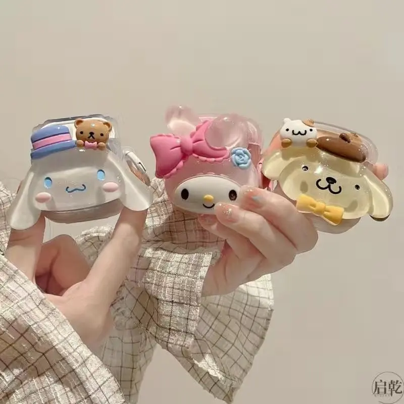 Cute My Melody Earphone Case Skin for Apple Gen 1/2/3 - Cute Skincover - Earbuds, Plastic