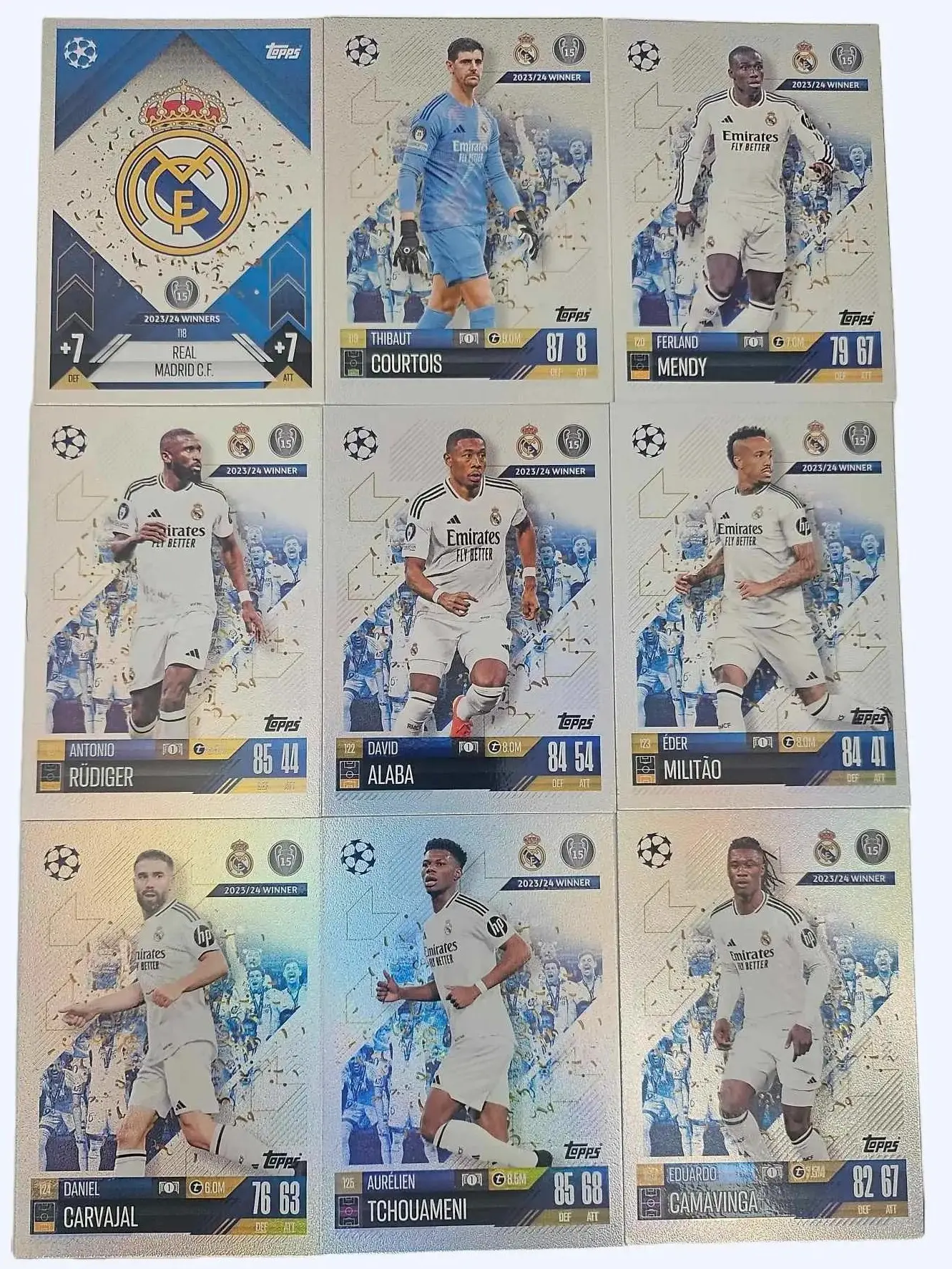 Topps Match Attax 24/25 Real Madrid Champions set